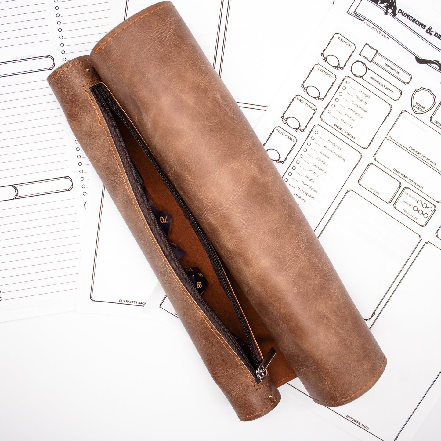 The Scroll - Faux Leather Rolling Mat