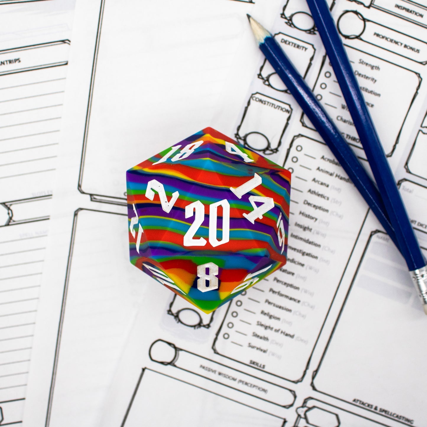 Chonk D20 - Rainbow