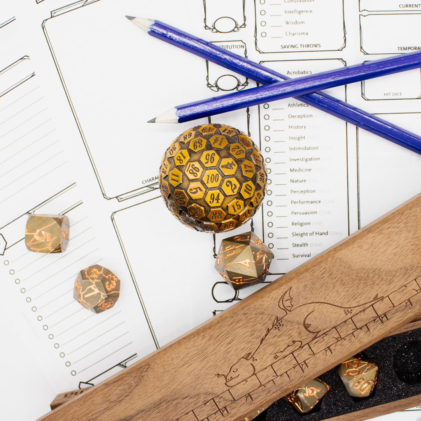 Metal D100 - Metallic Gold