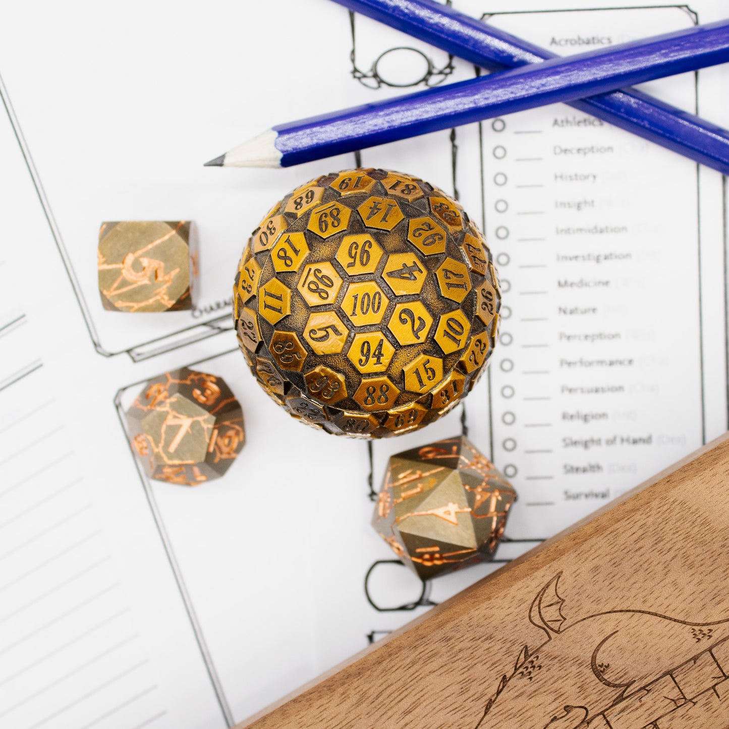 Metal D100 - Metallic Gold