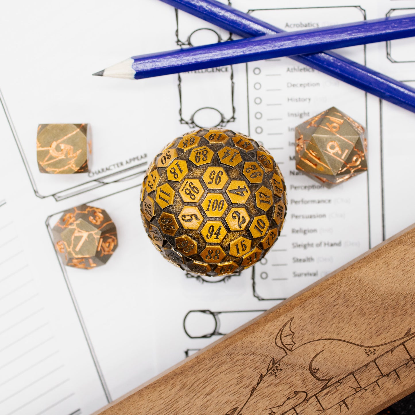 Metal D100 - Metallic Gold