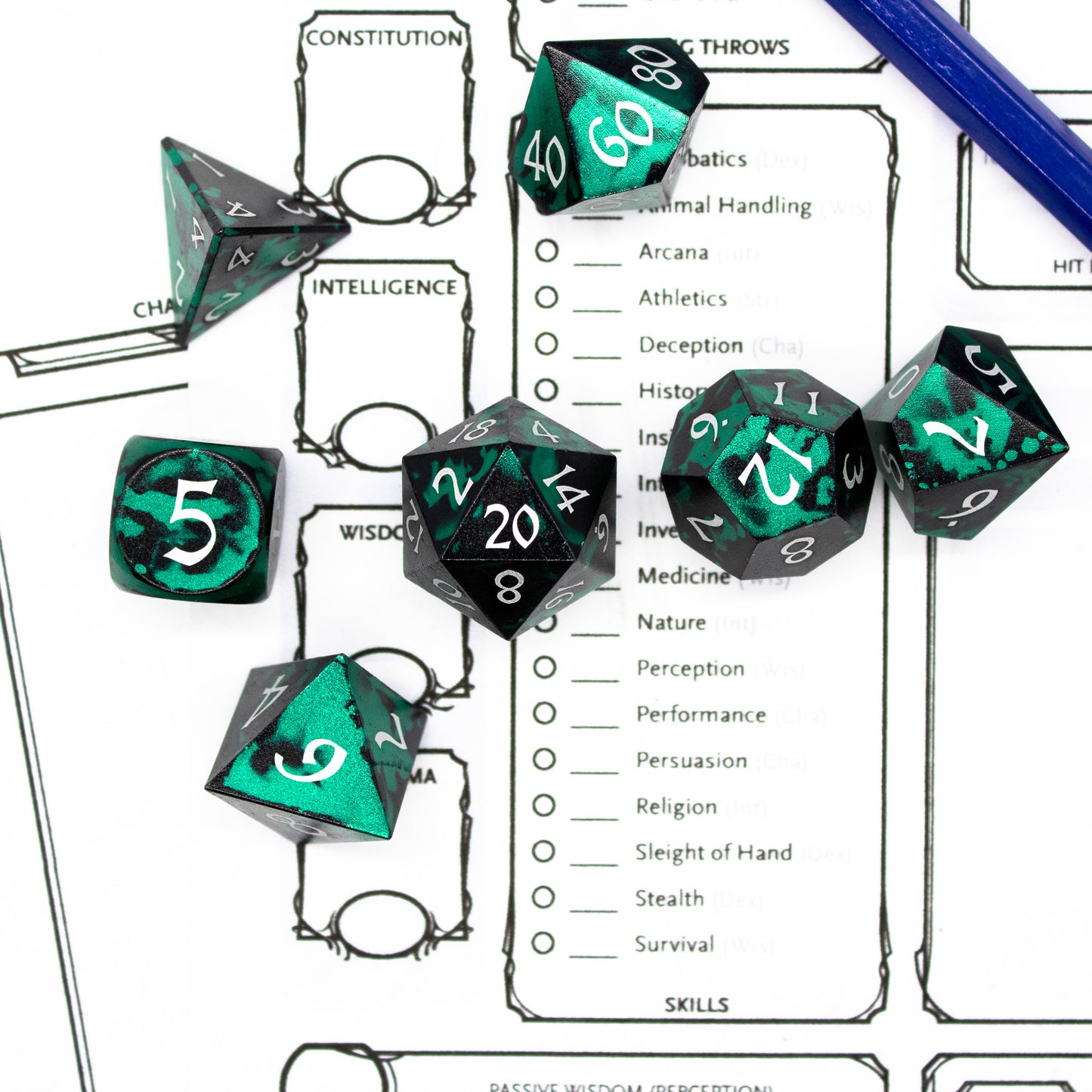 Anodized Aluminum - Teal & Black