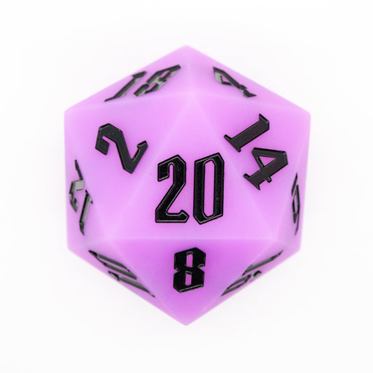 Chonk D20 - Glow in the Dark Purple