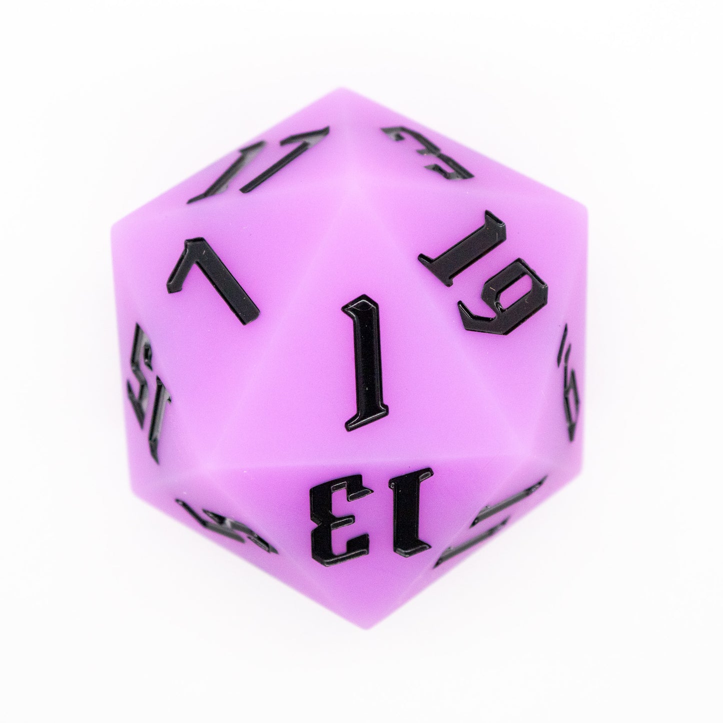 Purple Glow in the Dark Chonk D20