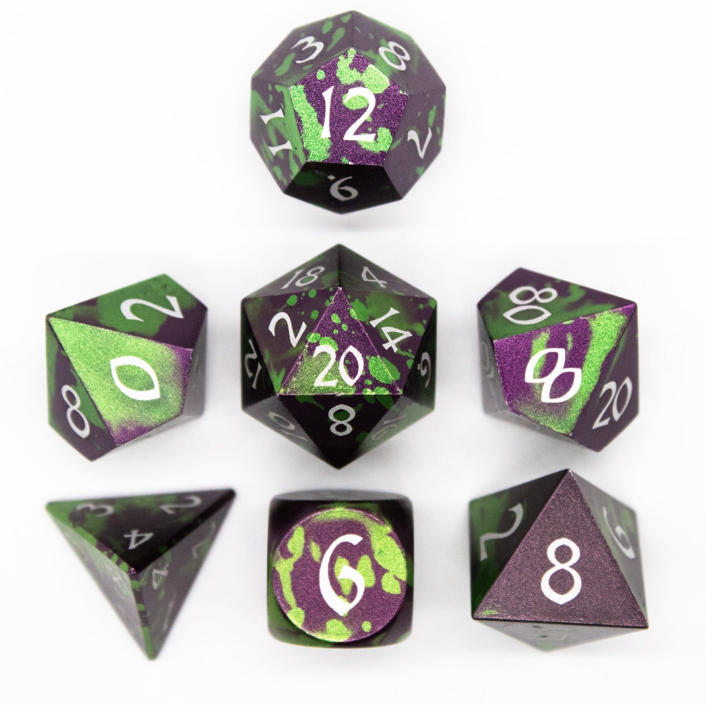 Anodized Aluminum - Green & Purple