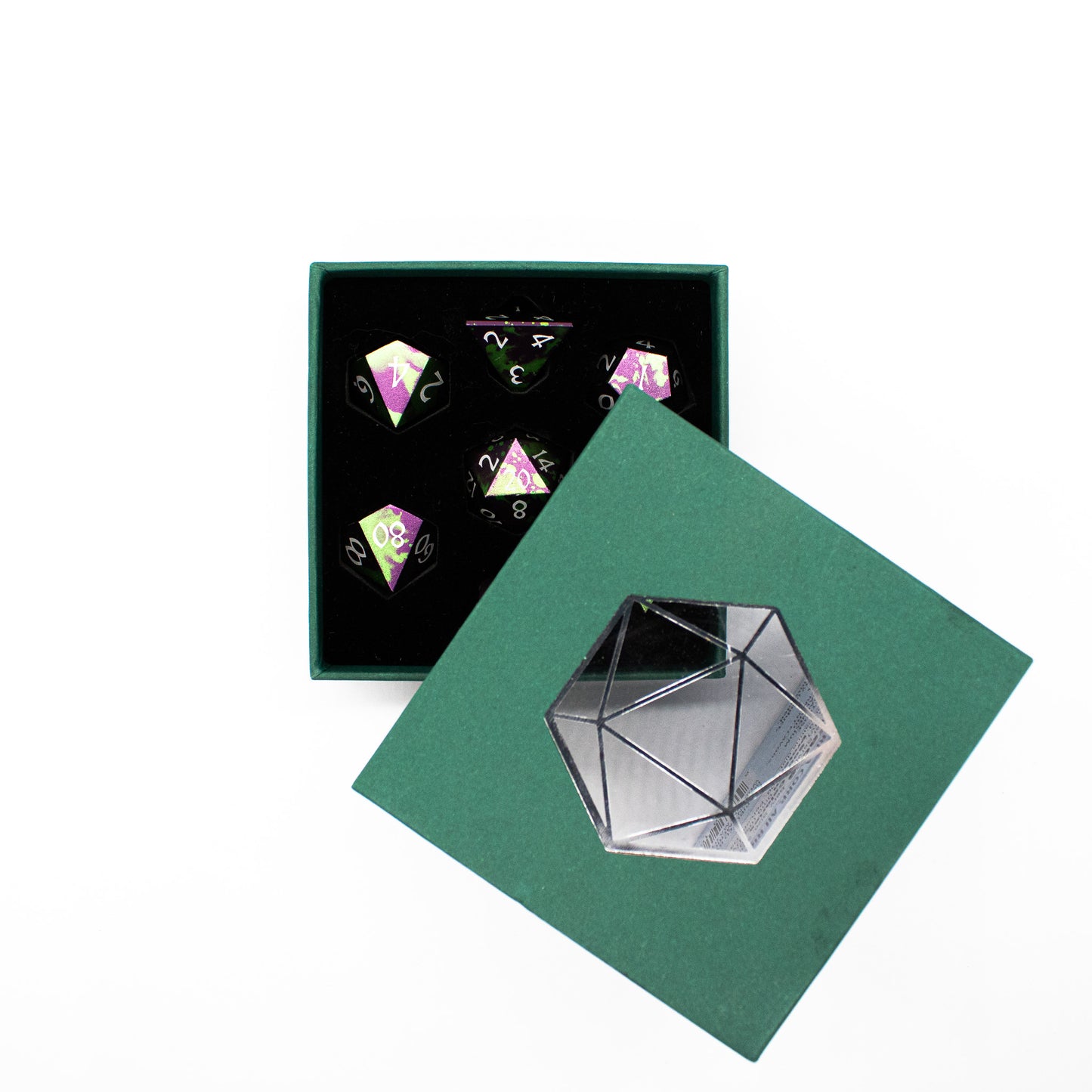 Anodized Aluminum - Green & Purple