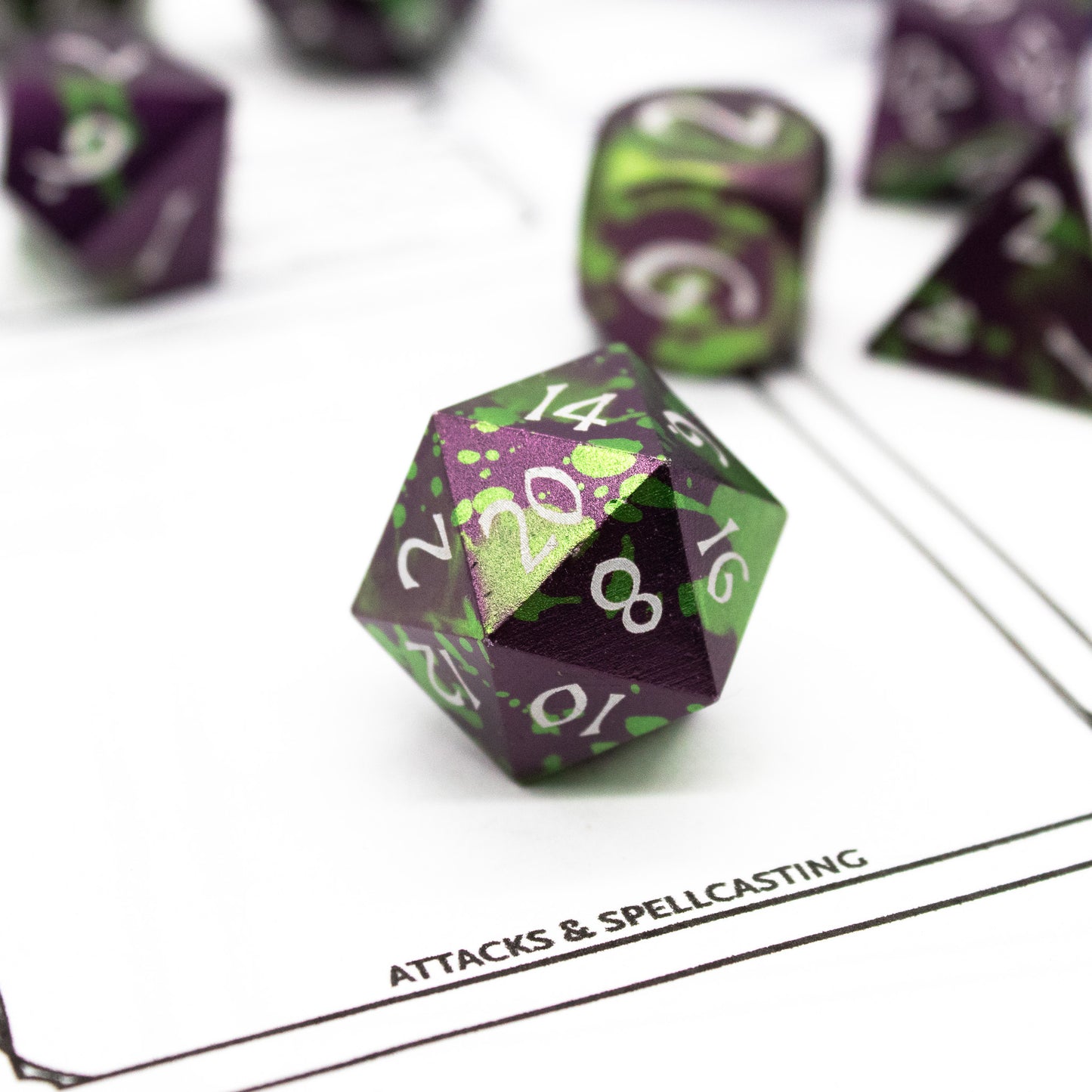 Anodized Aluminum - Green & Purple