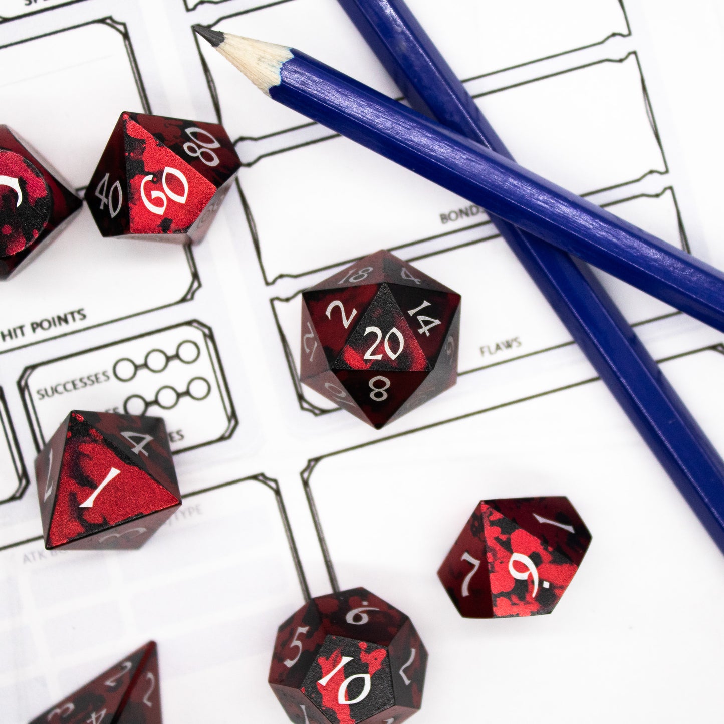 Anodized Aluminum - Red & Black