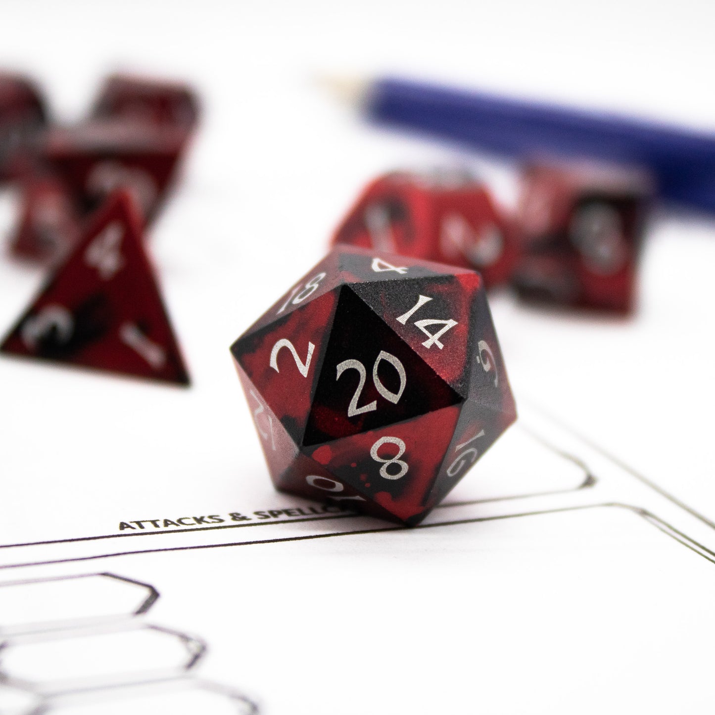 Anodized Aluminum - Red & Black