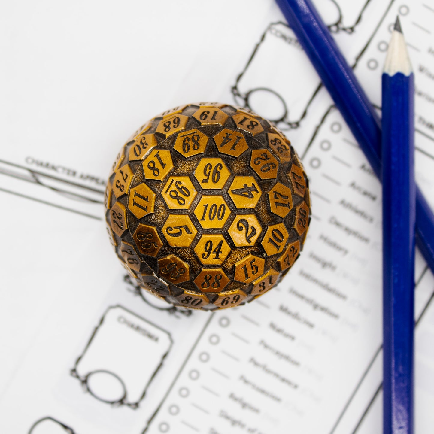 Metal D100 - Metallic Gold