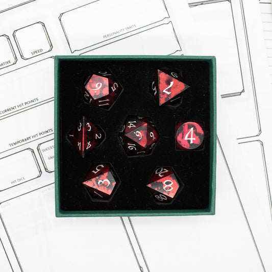 Anodized Aluminum - Red & Black