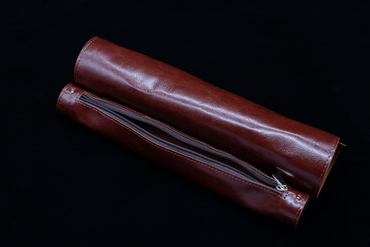 Leather Rolling Tray - Scroll